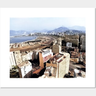 Colorized Vintage Photo of Rio de Janeiro Posters and Art